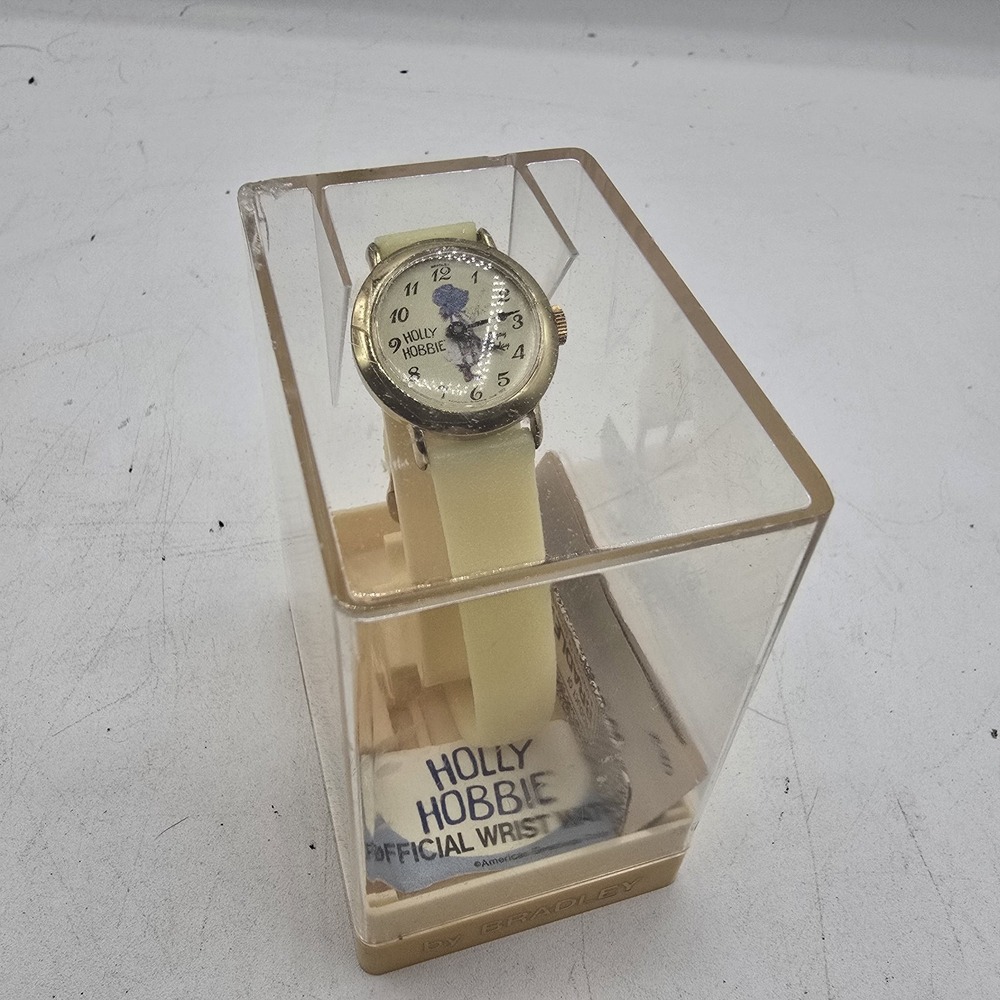 NOS Bradley 1972 Holly Hobbie Swiss Made Manual Wind Analog Wristwatch WORKS!